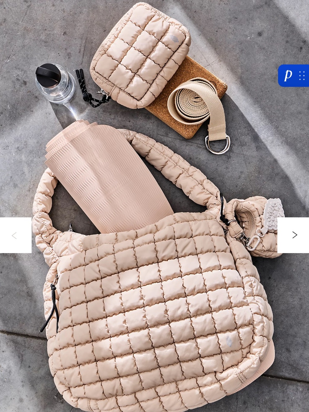 Free People Movement Quilted Carryall - off white - Picture 5 of 9